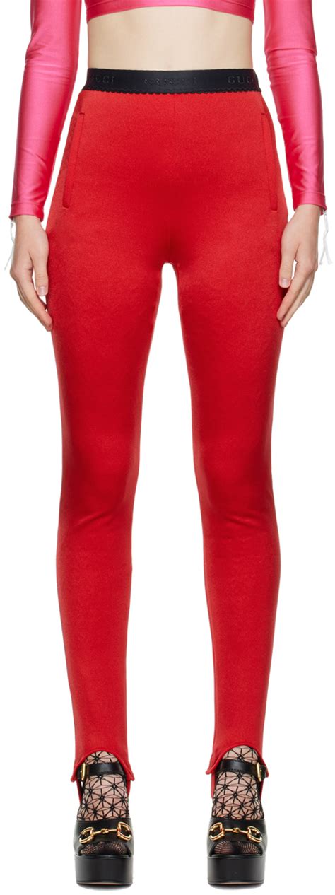 red gucci leggings|Gucci tights black etsy.